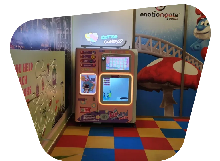 Cotton candy machine at LAPITA hotel resort, Dubai