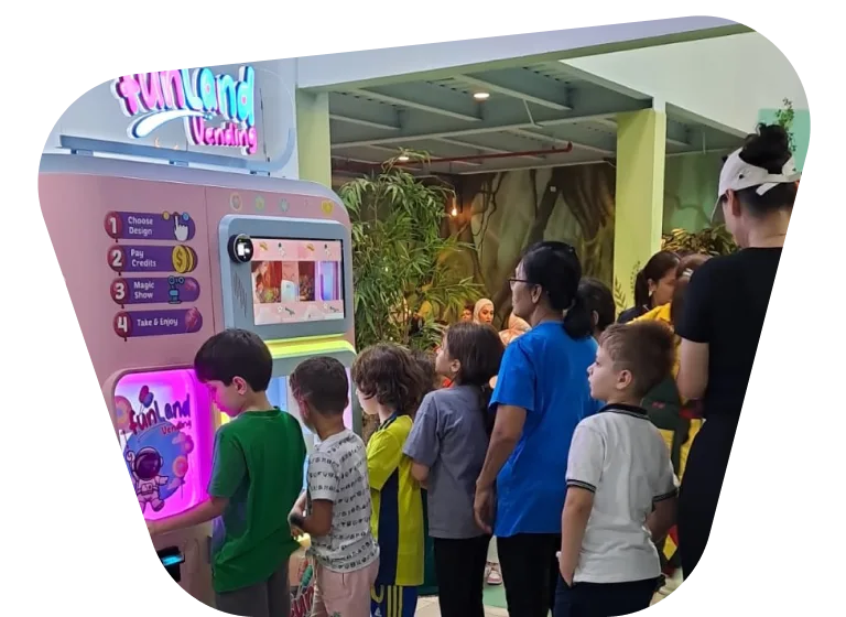 Funland Vending machine at Ready Set Go indoor adventure park, Dubai